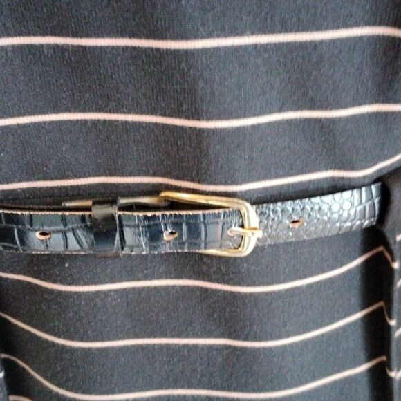 Connected Apparel Taupe and Black Dress - Picture 4 of 10